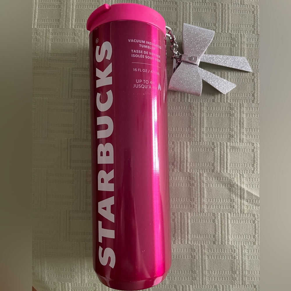 Starbucks Metal Tumbler Hot Pink